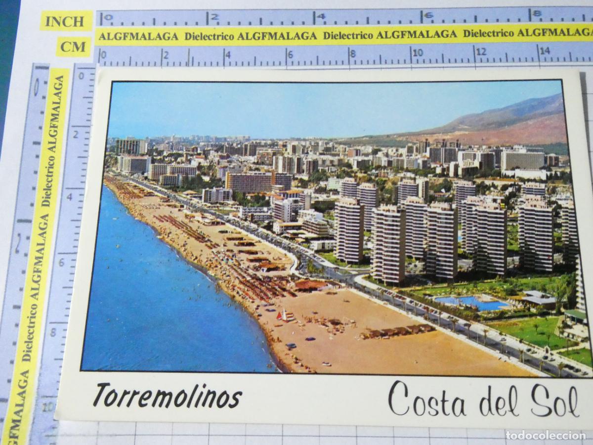 Postales: POSTAL DE M&Aacute;LAGA. A&Ntilde;O 1990 TORREMOLINOS. PLAYA Y CIUDAD 3 REGALOSOL. 2345