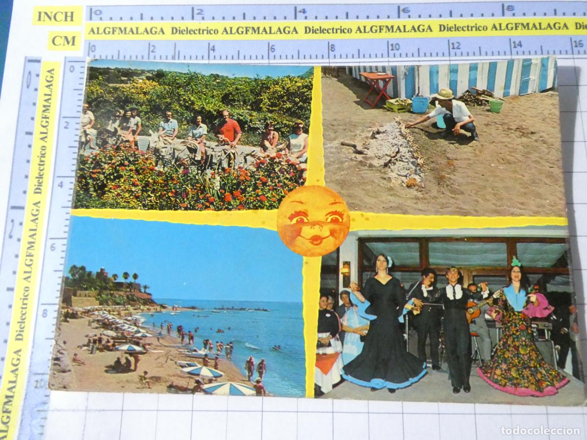 Postales: POSTAL DE M&Aacute;LAGA. A&Ntilde;O 1975 BENALM&Aacute;DENA ESPETOS FLAMENCO EXCURSIONES BURRO. 515 DOISA. 2346