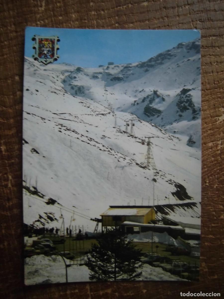 Postales: POSTAL GRANADA SIERRA NEVADA TELECABINA A BORREGUILES Y VELETA ZERKOWITZ