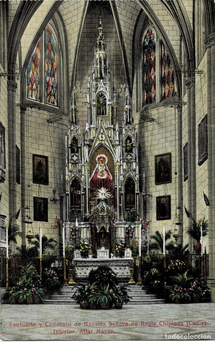 Postales: POSTAL ANTIGUA DE CHIPIONA. SANTUARIO Y CONVENTO DE NUESTRA SE&Ntilde;ORA DE REGLA. P-ANCHP-083
