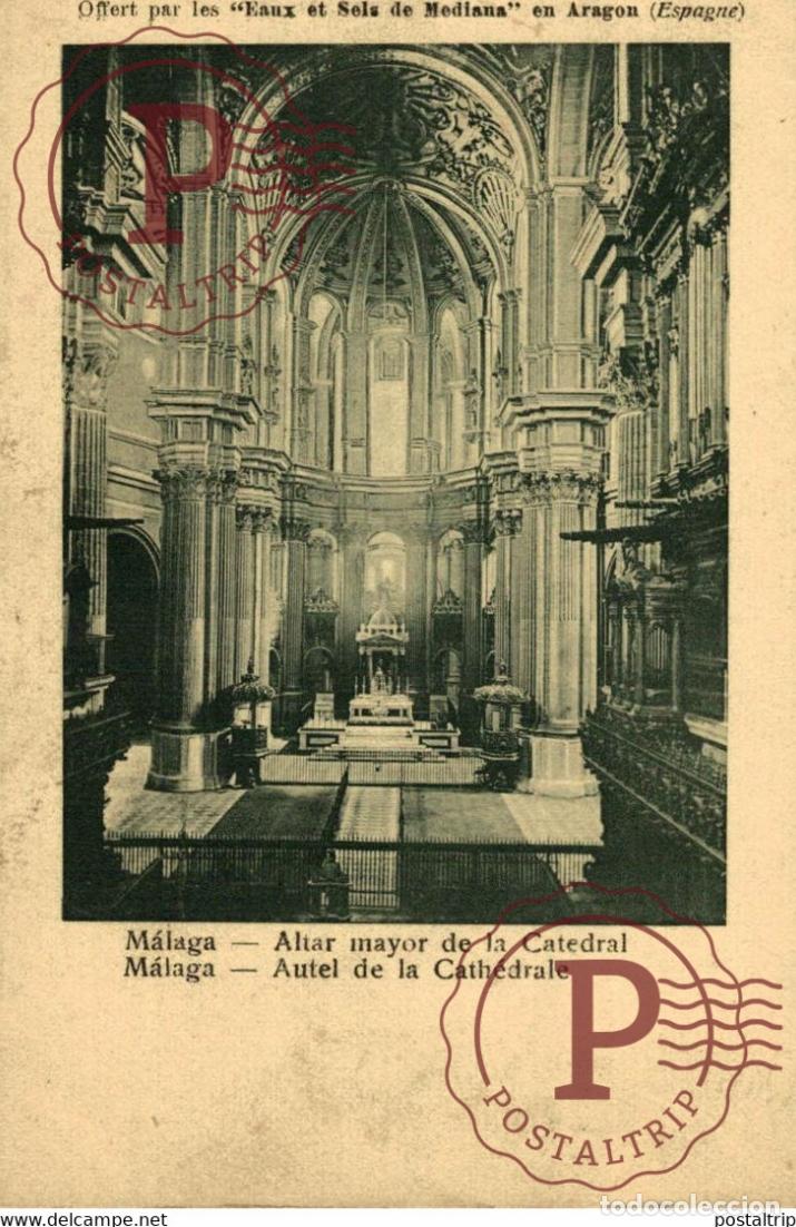 Postcards: MALAGA ALTAR MAYOR DE LA CATEDRAL ANDALUCIA MALAGA ESPA&Ntilde;A ESPAGNE