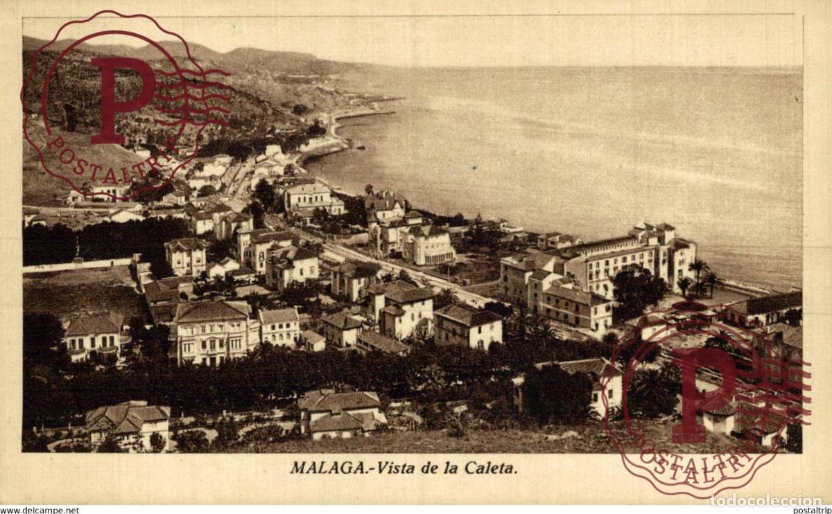 Postcards: MALAGA. VISTA DE LA CALETA.