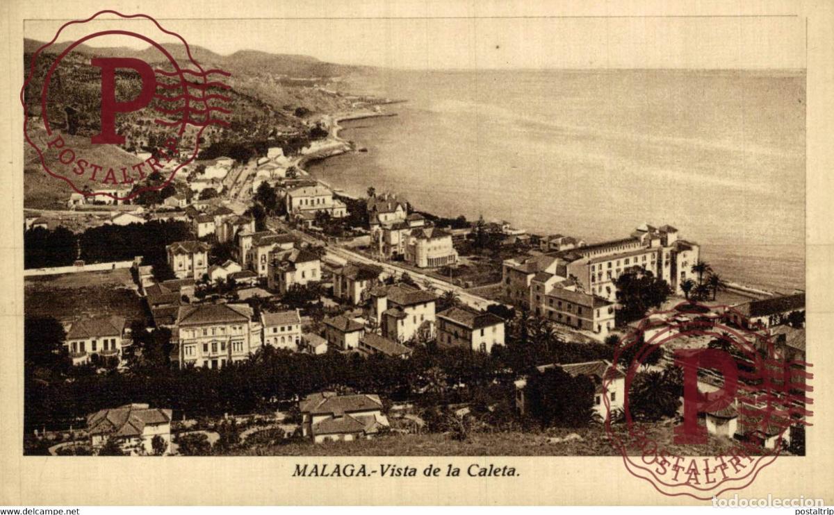 Postcards: MALAGA. VISTA DE LA CALETA.
