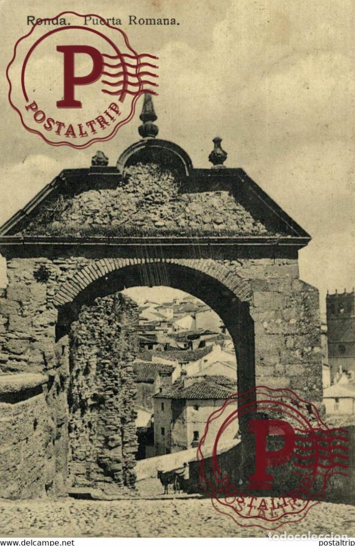 Postkarten: M&Aacute;LAGA. RONDA. PUERTA ROMANA.