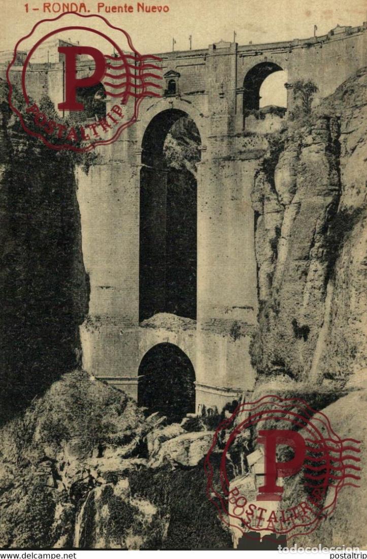 Postkarten: M&Aacute;LAGA. RONDA. PUENTE NUEVO.