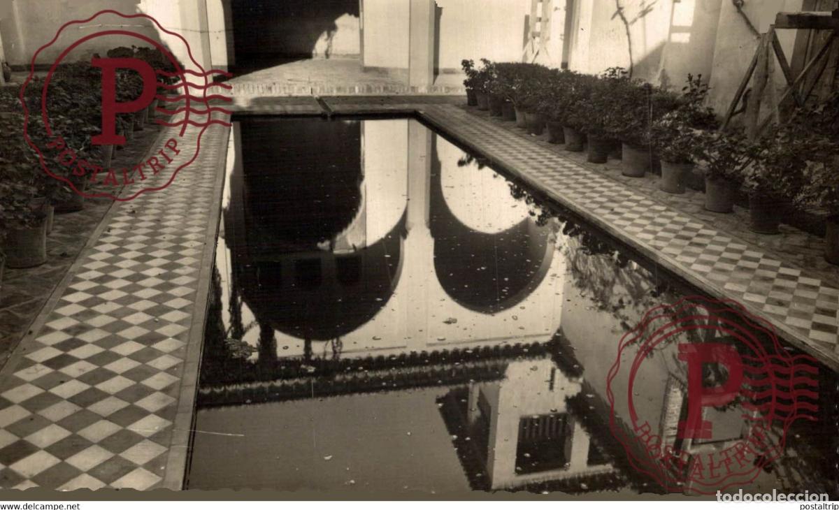 Cartes Postales: MALAGA. ALCAZABA. REFLEJOS, EN EL PATIO DE LA ALBAHACA.