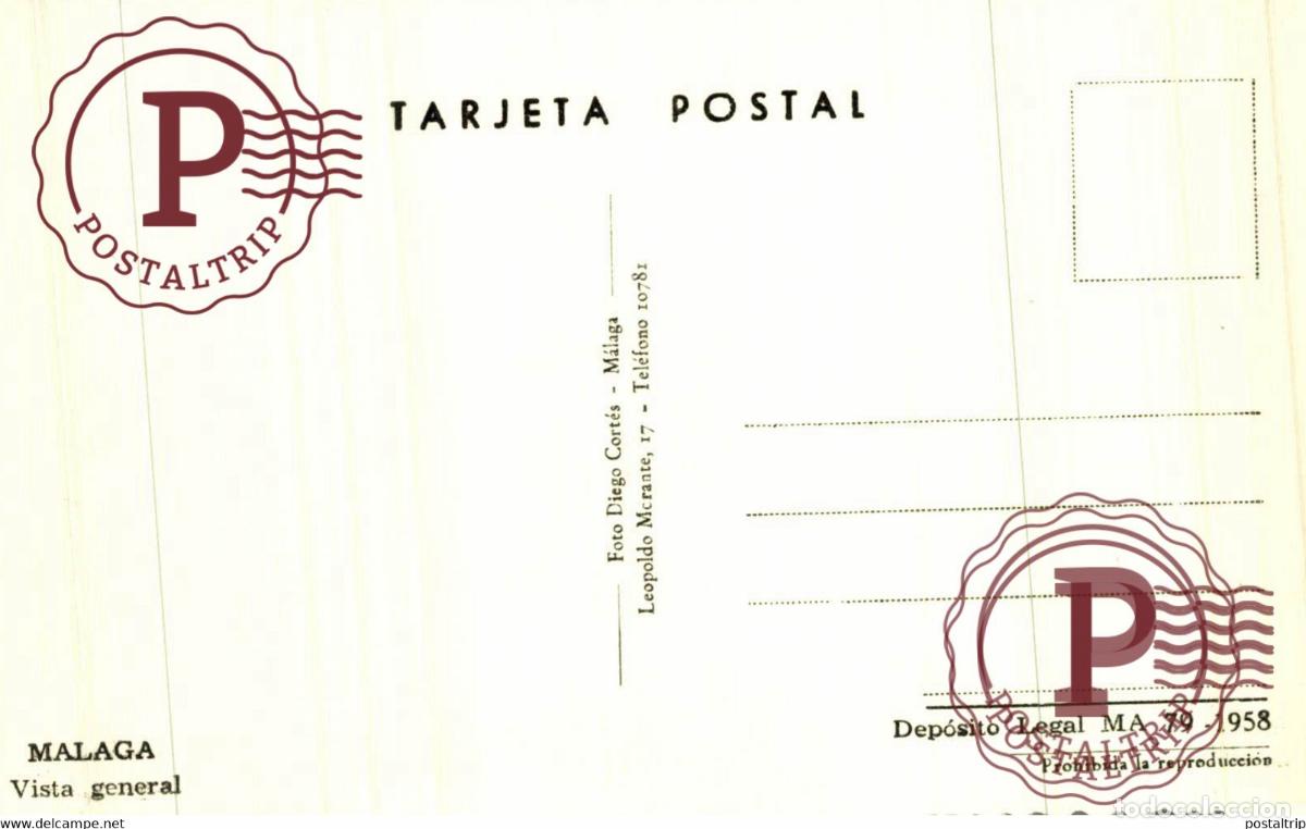 Postales: MALAGA. VISTA GENERAL. - Foto 2