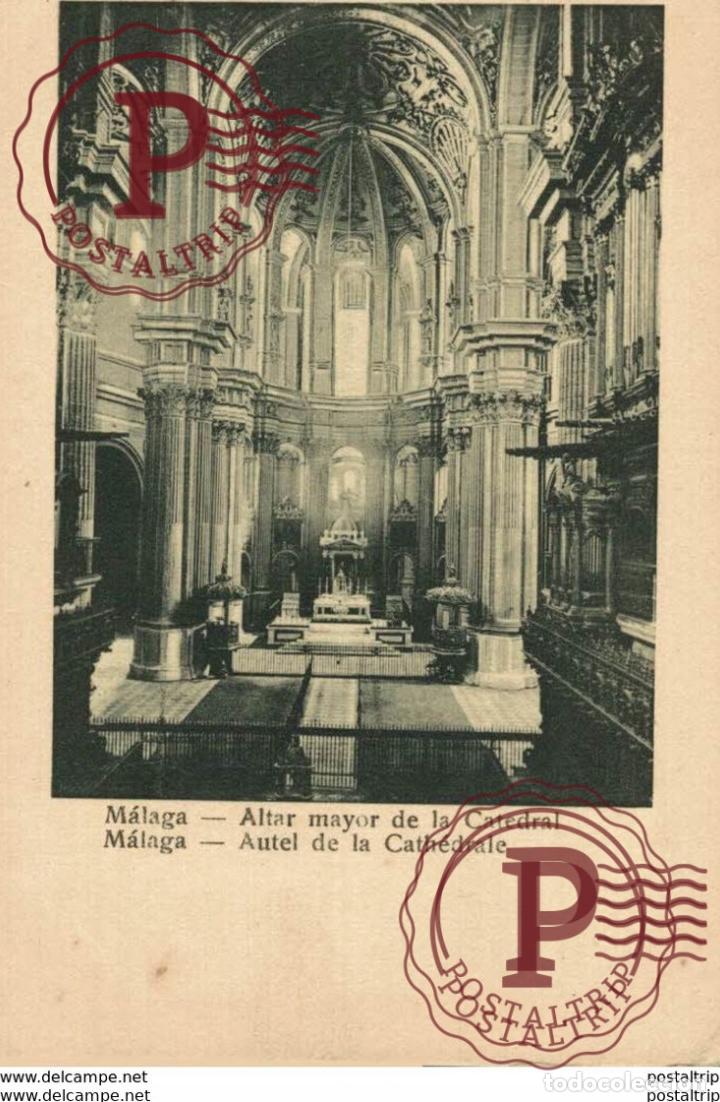 Postkarten: M&aacute;laga - Altar mayor de la Catedral. Andalucia Espa&ntilde;a