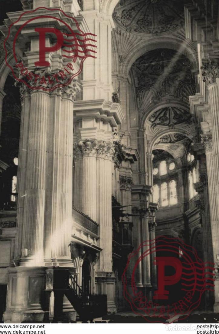 Postales: M&aacute;laga - Catedral, Interior. Andalucia Espa&ntilde;a