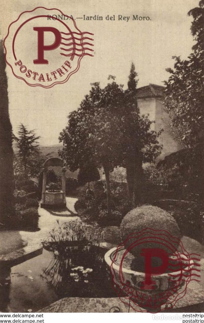 Postales: M&aacute;laga - Jardin del Rey Moro. Andalucia Espa&ntilde;a