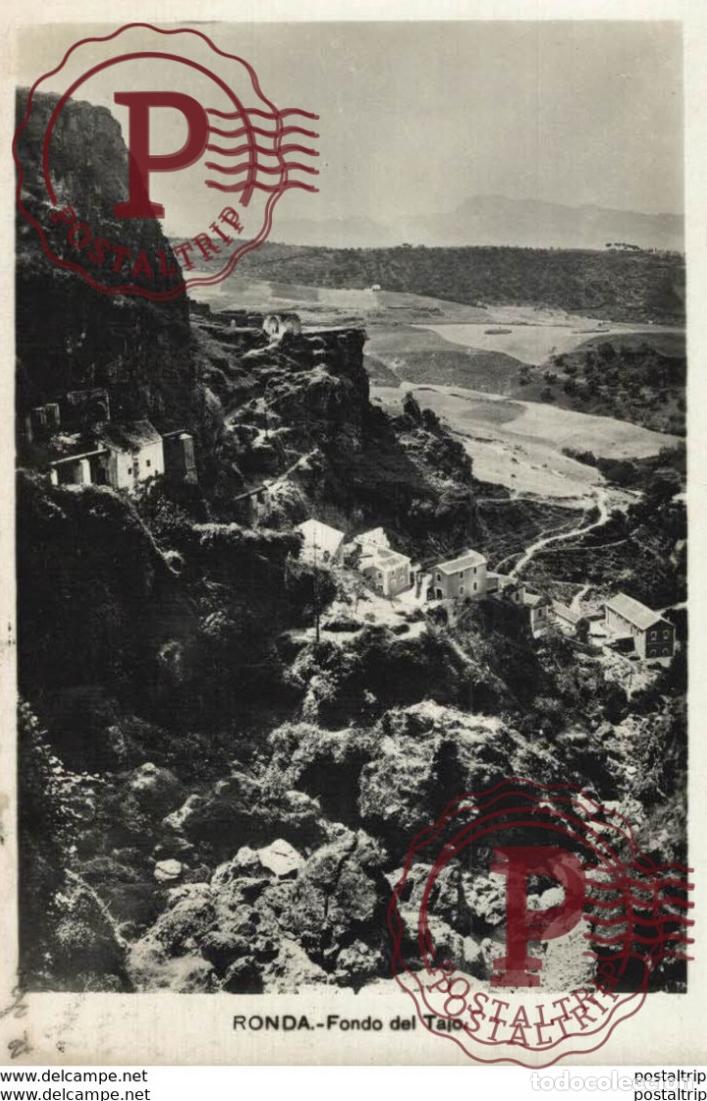 Postales: M&aacute;laga - Ronda, fondo del Tajo. Andalucia Espa&ntilde;a