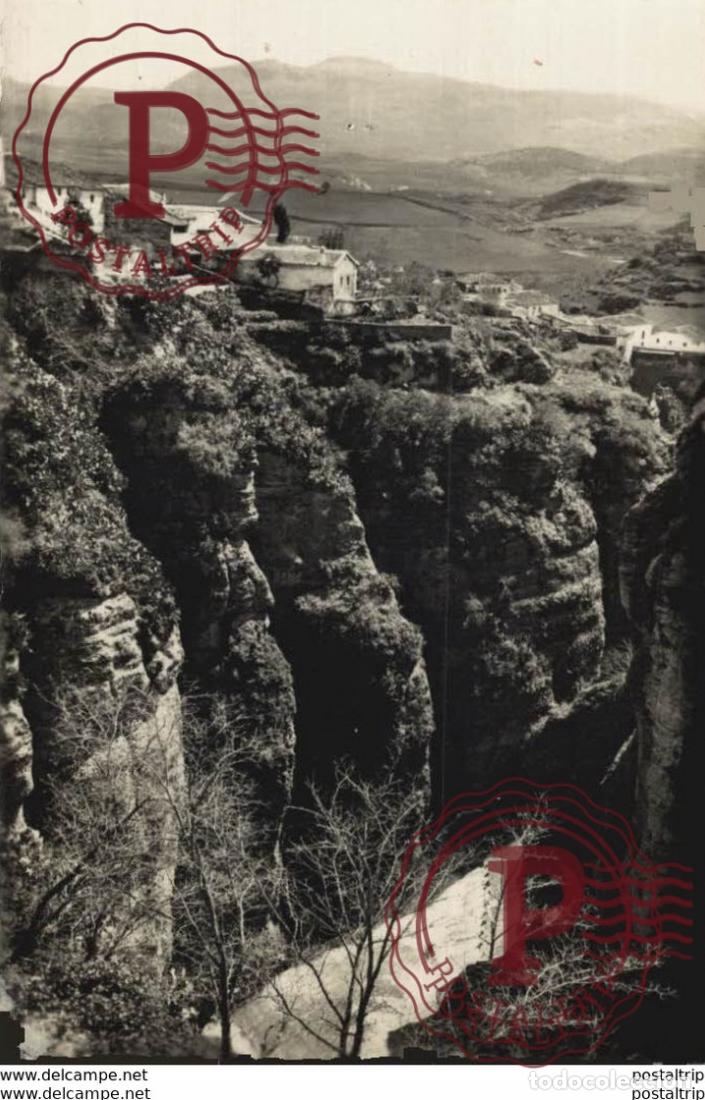 Postales: M&aacute;laga - Vista parcial de las laderas del Tajo. Andalucia Espa&ntilde;a