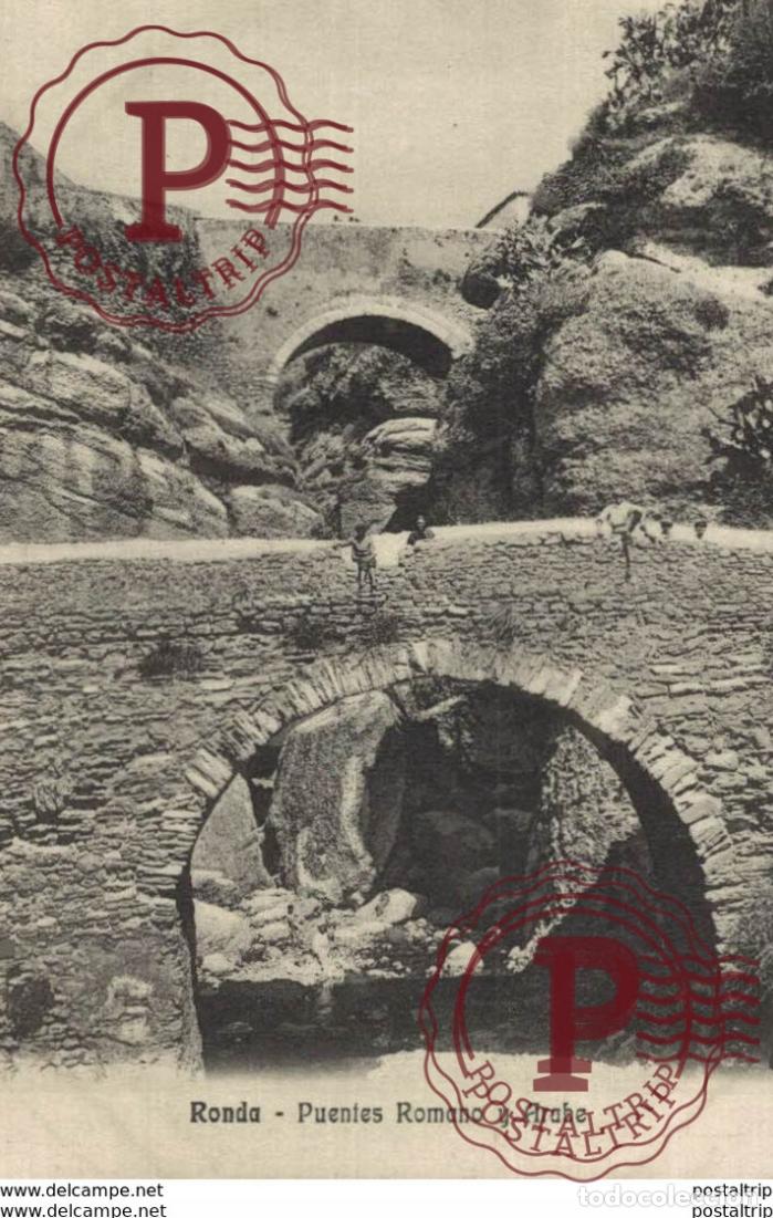 Postales: M&aacute;laga - Puentes Romano y Arabe. Andalucia Espa&ntilde;a