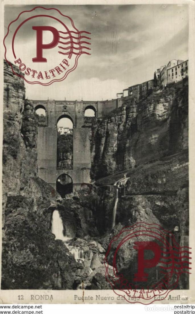 Postales: M&aacute;laga - Puente Nuevo del Tajo. Andalucia Espa&ntilde;a