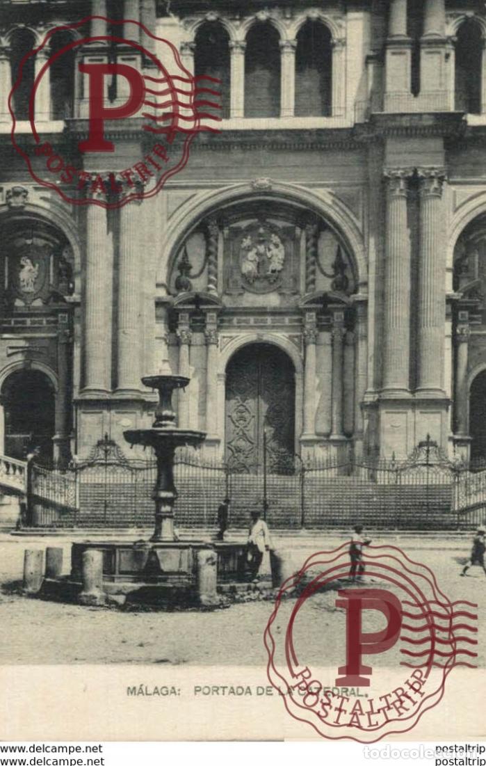 Postales: M&aacute;laga - Portada de la Catedral. Andalucia Espa&ntilde;a