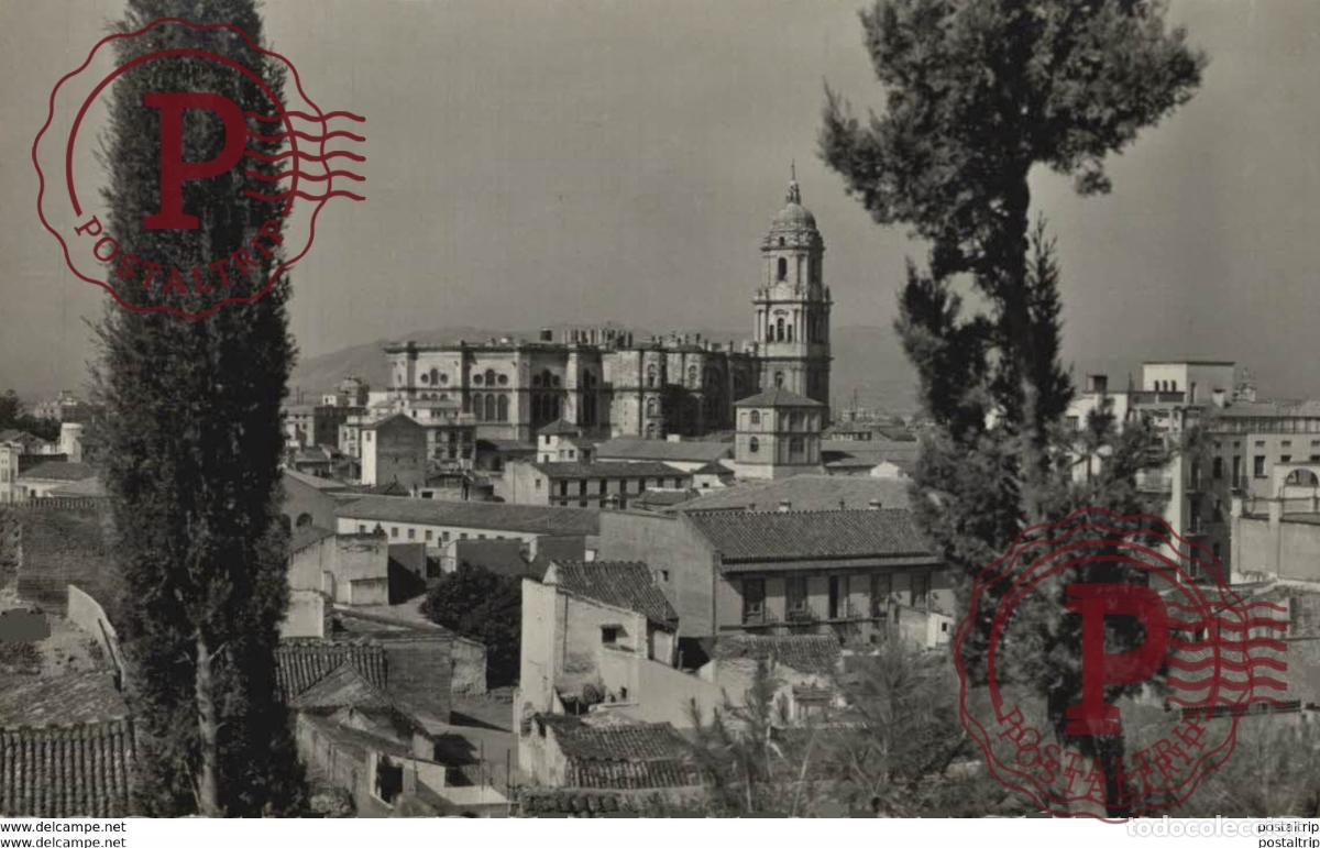Postcards: M&aacute;laga -La Catedral. Andalucia Espa&ntilde;a