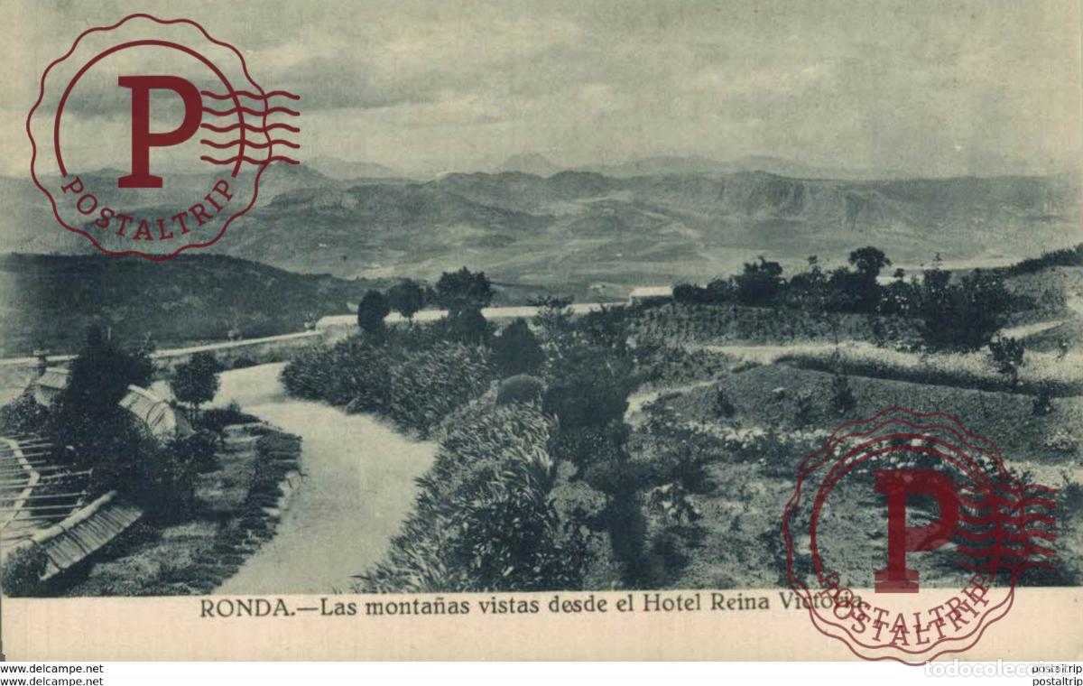 Postales: M&aacute;laga - Ronda, Las monta&ntilde;as vistas desde el Hotel Reina Victoria. Andalucia Espa&ntilde;a
