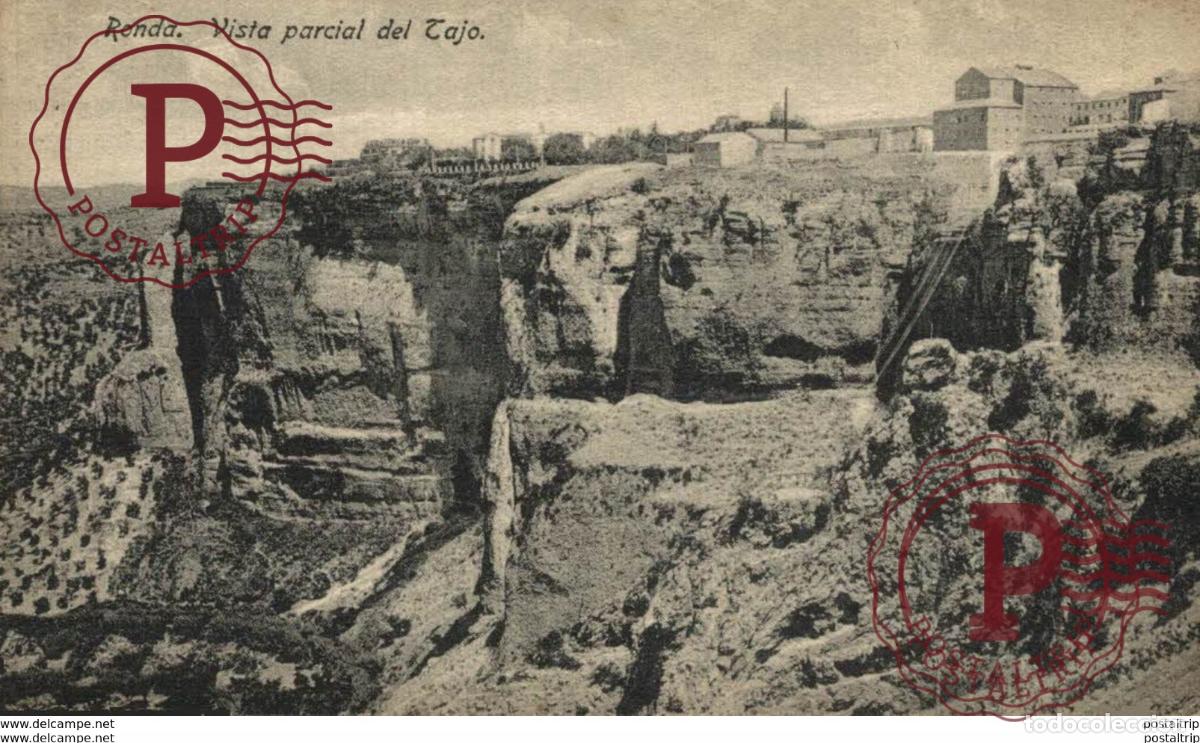 Postales: M&aacute;laga - Vista parcial del Tajo. Andalucia Espa&ntilde;a