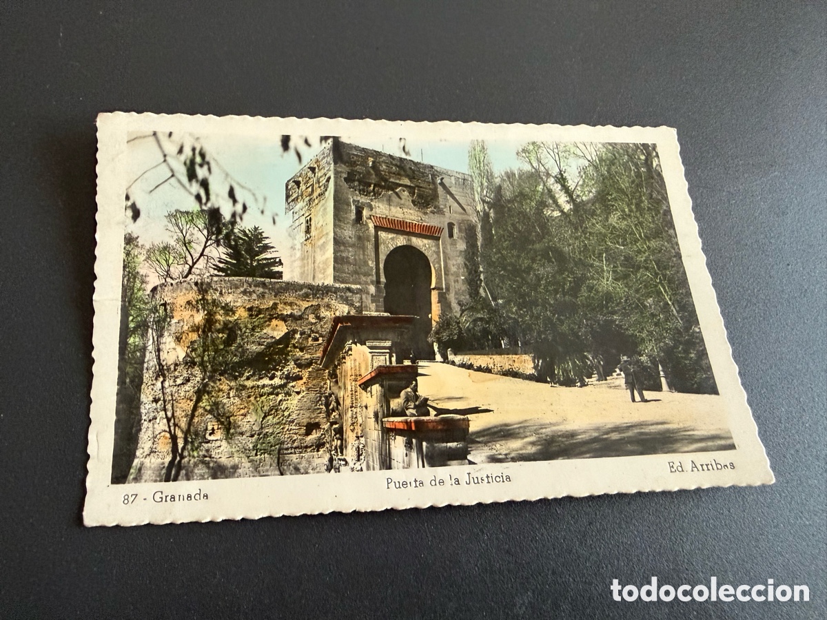 Postales: Postal GRANADA. PUERTA DE LA JUSTICIA. Ed Arribas