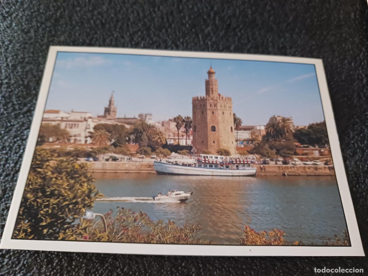 Postales: Sevilla, la torre del oro y el guadalquivir, col. triana