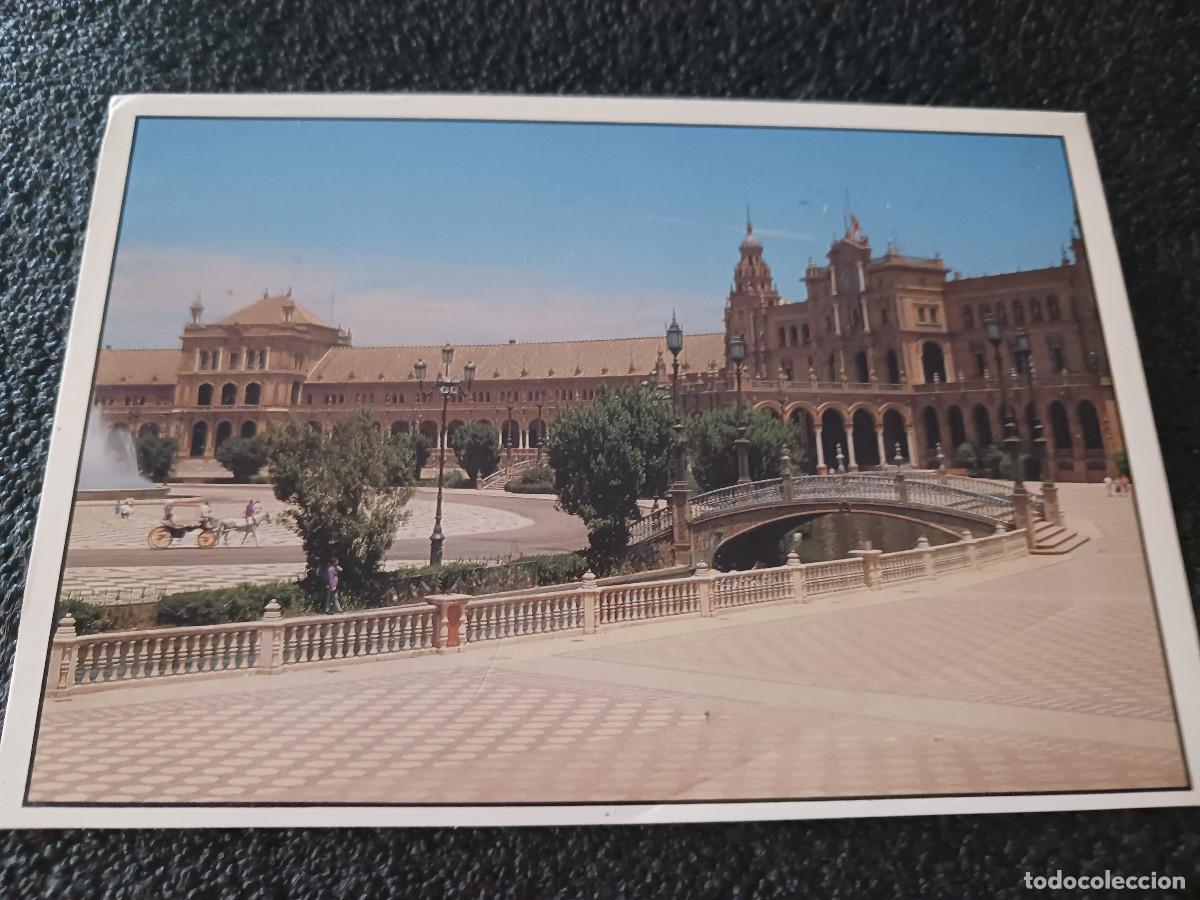 Postales: Sevilla, plaza de espa&ntilde;a, vista parcial, col. triana