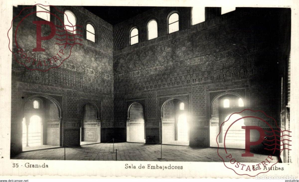 Postales: GRANADA SALA DE EMBAJADORES ANDALUCIA GRANADA ESPA&Ntilde;A ESPAGNE