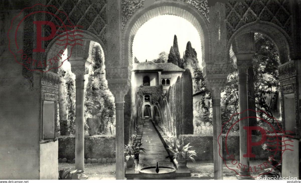 Postales: GRANADA GENERALIFE JARDINES ANDALUCIA GRANADA ESPA&Ntilde;A ESPAGNE