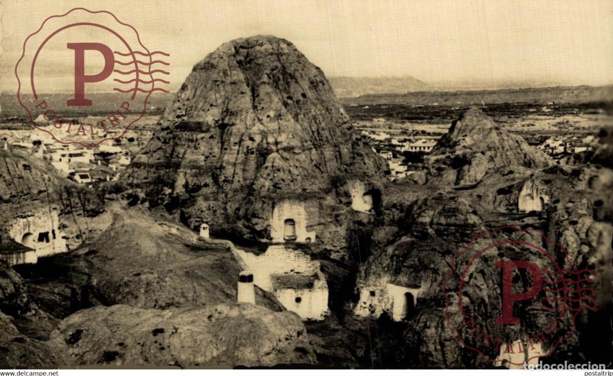 Postkarten: GUADIZ VISTA DE CUEVAS ANDALUCIA GRANADA ESPA&Ntilde;A ESPAGNE