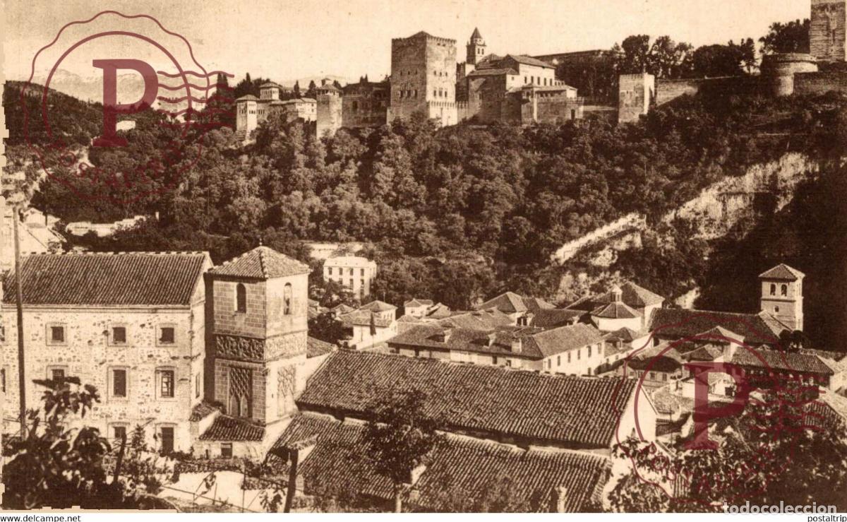 Postkarten: GRANADA LA ALHAMBRA DESDE EL ALBAIC&Iacute;N ANDALUCIA GRANADA ESPA&Ntilde;A ESPAGNE