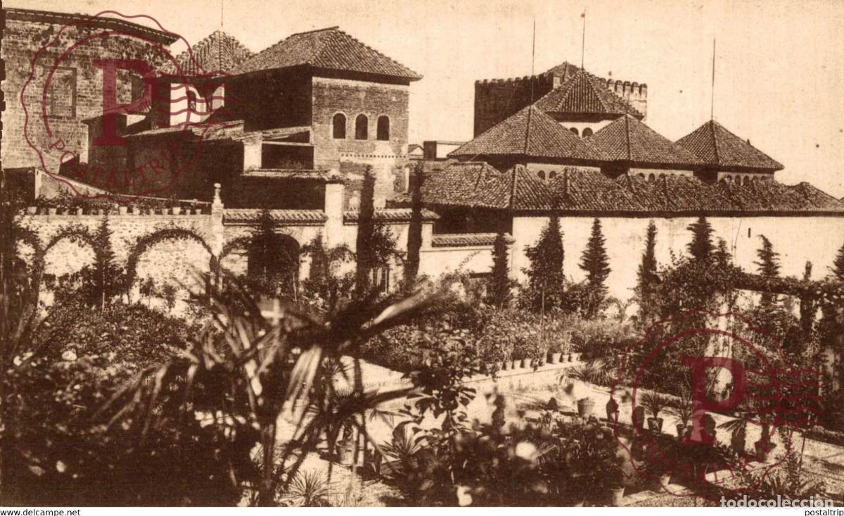 Postkarten: GRANADA ALHAMBRA JARDINES DEL PARTERRE ANDALUCIA GRANADA ESPA&Ntilde;A ESPAGNE