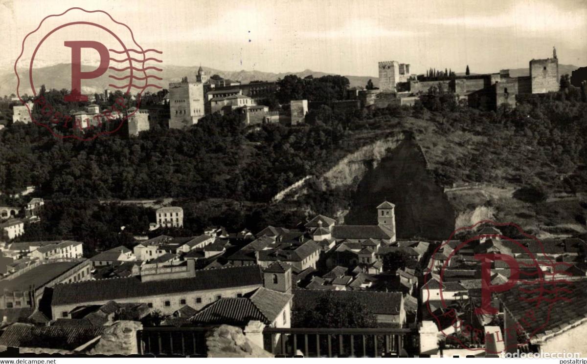 Postkarten: GRANADA ALHAMBRA DESDE EL ALBAIC&Iacute;N ANDALUCIA GRANADA ESPA&Ntilde;A ESPAGNE