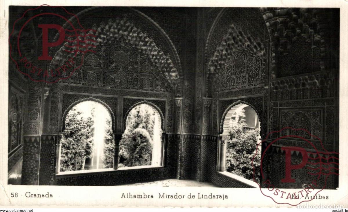 Postkarten: GRANADA ALHAMBRA MIRADOR DE LINDARAJA ANDALUCIA GRANADA ESPA&Ntilde;A ESPAGNE