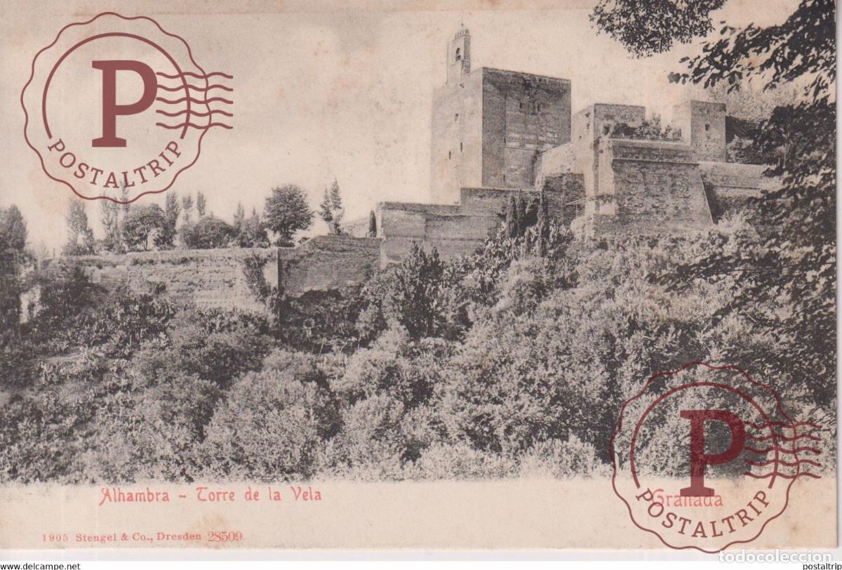 Postkarten: GRANADA ALHAMBRA TORRE DE LA VELA ANDALUCIA GRANADA ESPA&Ntilde;A ESPAGNE