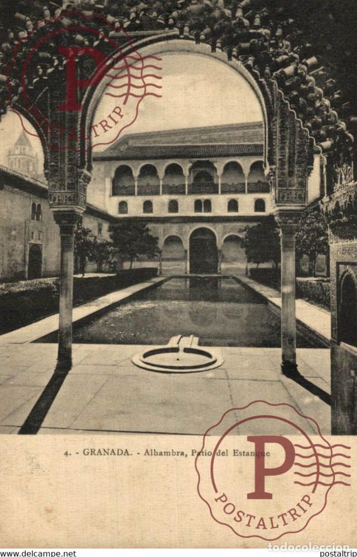 Postkarten: GRANADA ALHAMBRA PATIO DEL ESTANQUE ANDALUCIA GRANADA ESPA&Ntilde;A ESPAGNE