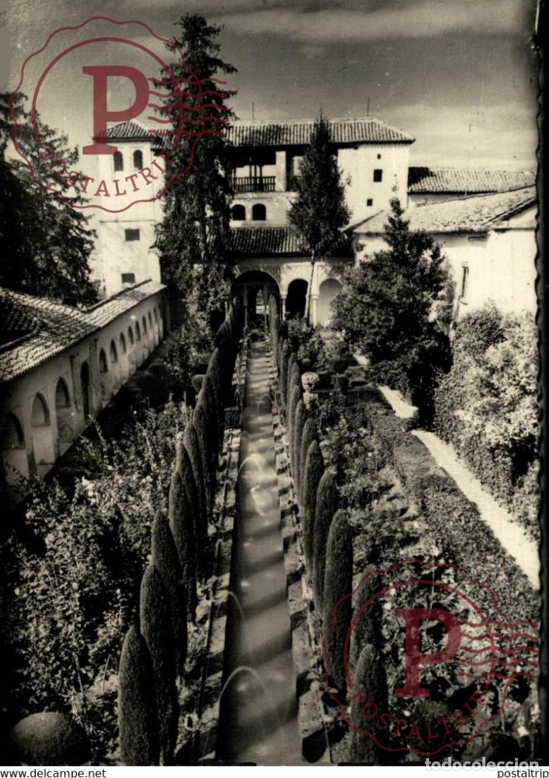 Postais: GRANADA GENERALIFE JARDINES ANDALUCIA GRANADA ESPA&Ntilde;A ESPAGNE