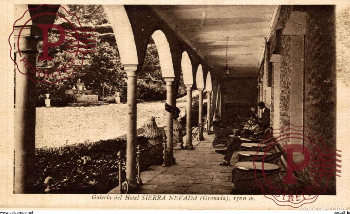 Cartes Postales: GRANADA. GALERIA DEL HOTEL DE SIERRA NEVADA.