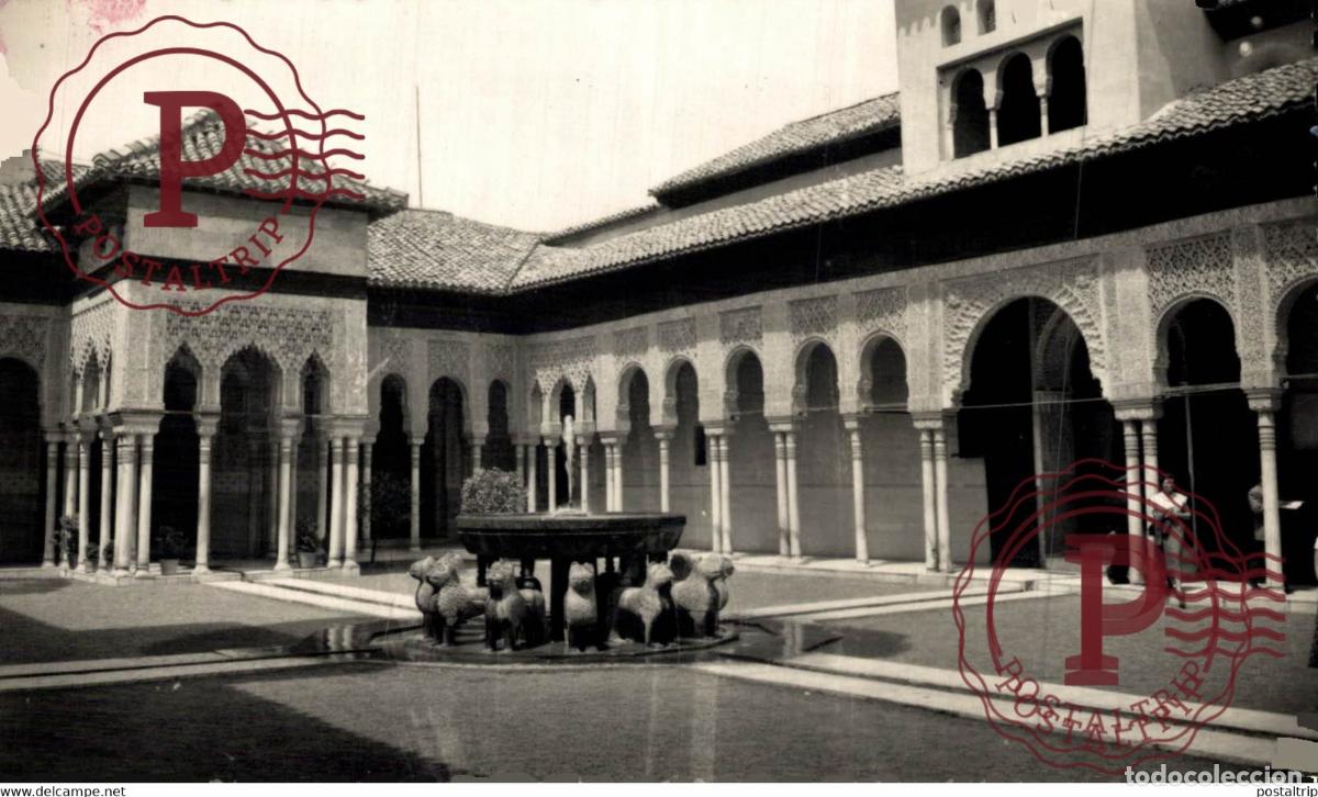 Cartes Postales: GRANADA. ALHAMBRA. PATIO DE LOS LEONES.