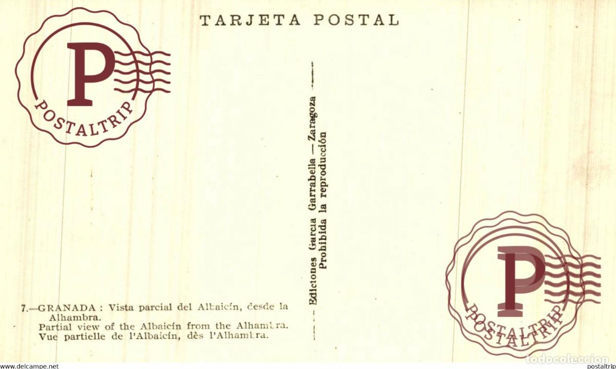 Postales: GRANADA. ALBAICIN PARCIAL. - Foto 2