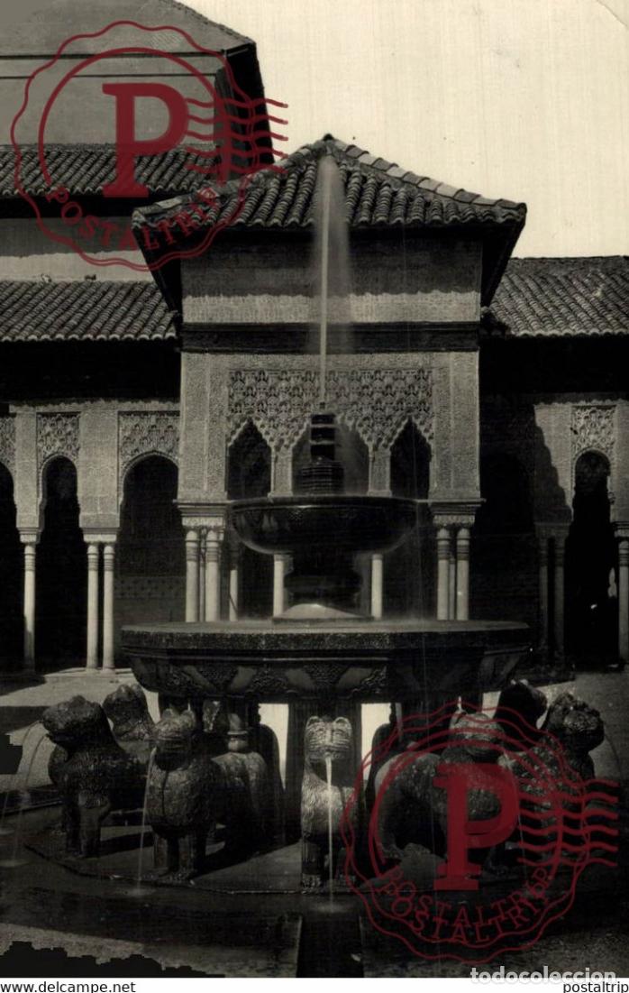 Postcards: GRANADA ALHAMBRA, PATIO DE LOS LEONES ANDALUC&Iacute;A ESPA&Ntilde;A ESPAGNE