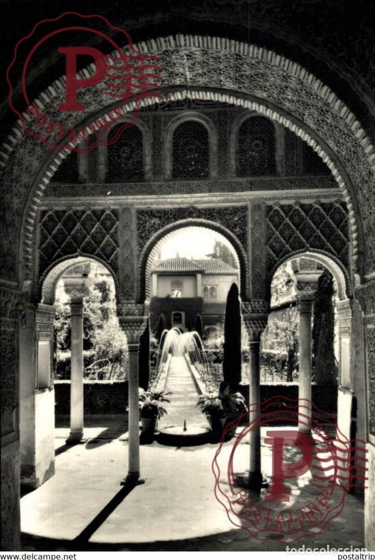 Postcards: GRANADA GENERALIFE, PATIO DE LOS SURTIDORES ANDALUC&Iacute;A ESPA&Ntilde;A ESPAGNE