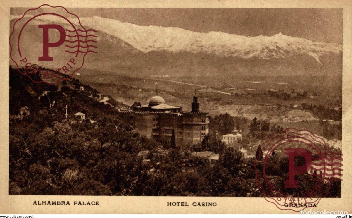 Postkarten: GRANADA ALHAMBRA PALACE, HOTEL CASINO ANDALUC&Iacute;A ESPA&Ntilde;A ESPAGNE