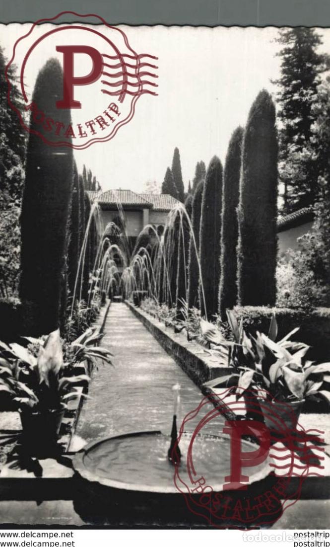 Postales: GRANADA. ALHAMBRA. GENERALIFE, JARDINES