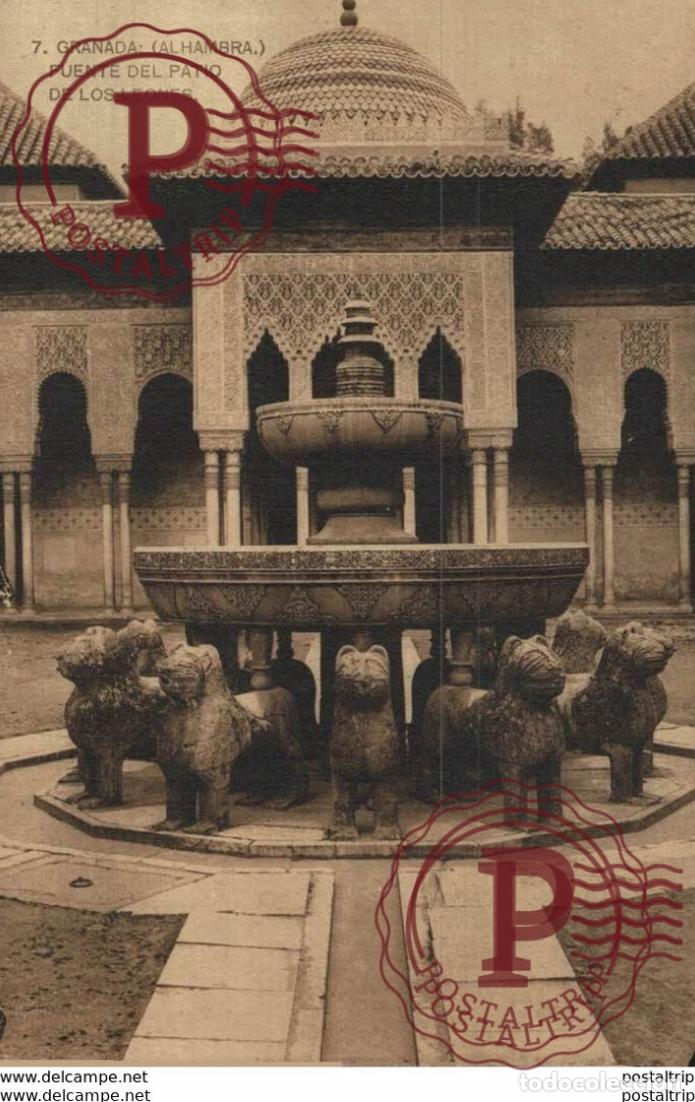 Postales: GRANADA. ALHAMBRA. PATIO DE LOS LEONES