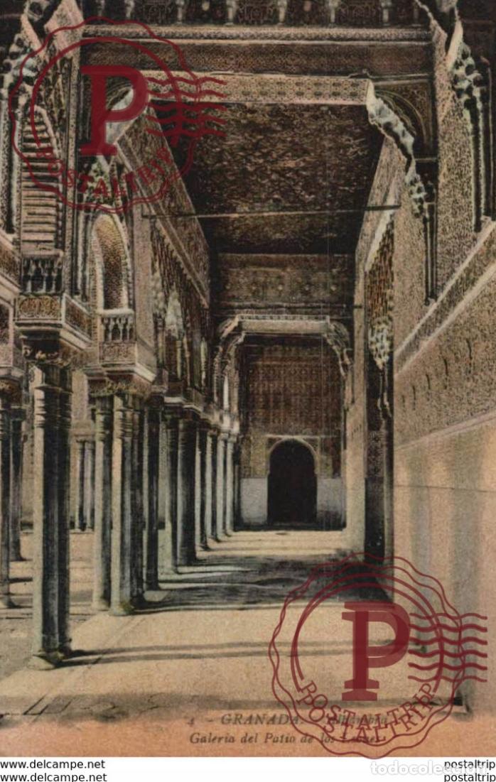 Postales: GRANADA. ALHAMBRA. GALERIA DEL PATIO DE LOS LEONES