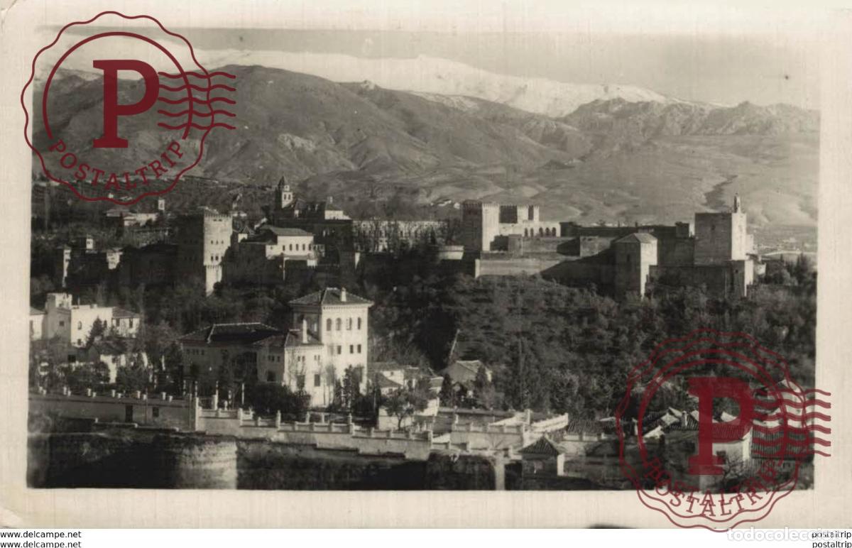 Postales: GRANADA. ALHAMBRA Y MURALLAS DE SAN CRISTOBAL