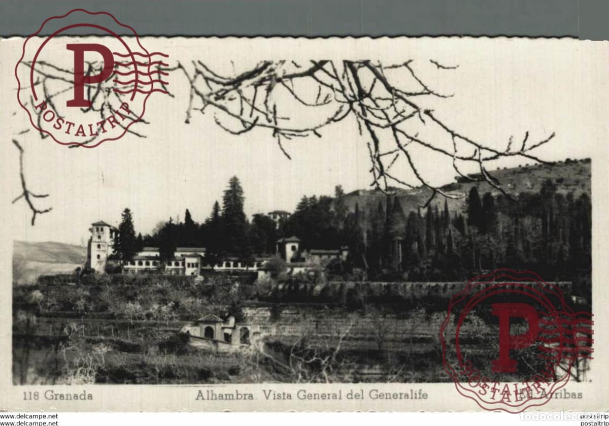 Postales: GRANADA. ALHAMBRA. EL GENERALIFE