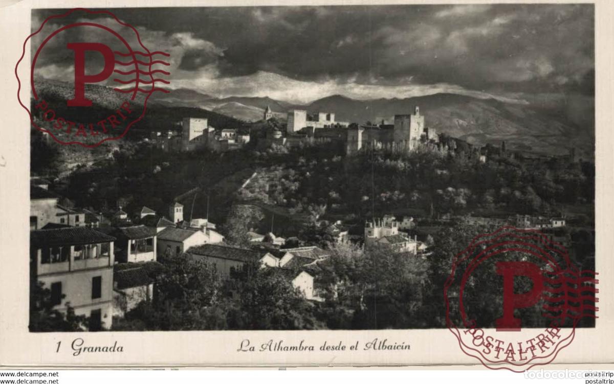 Postales: GRANADA. ALHAMBRA DESDE ALBAICIN