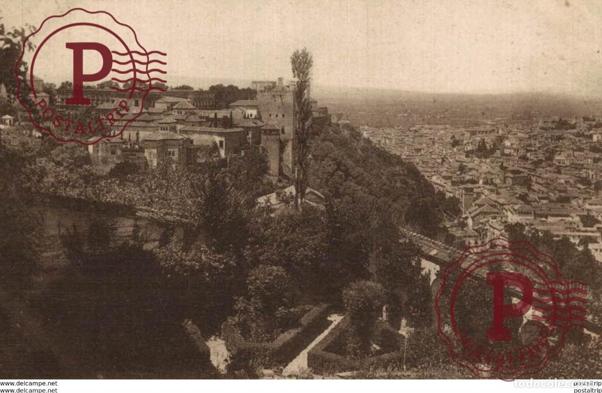 Postales: GRANADA. ALHAMBRA DESDE EL GENERALIFE