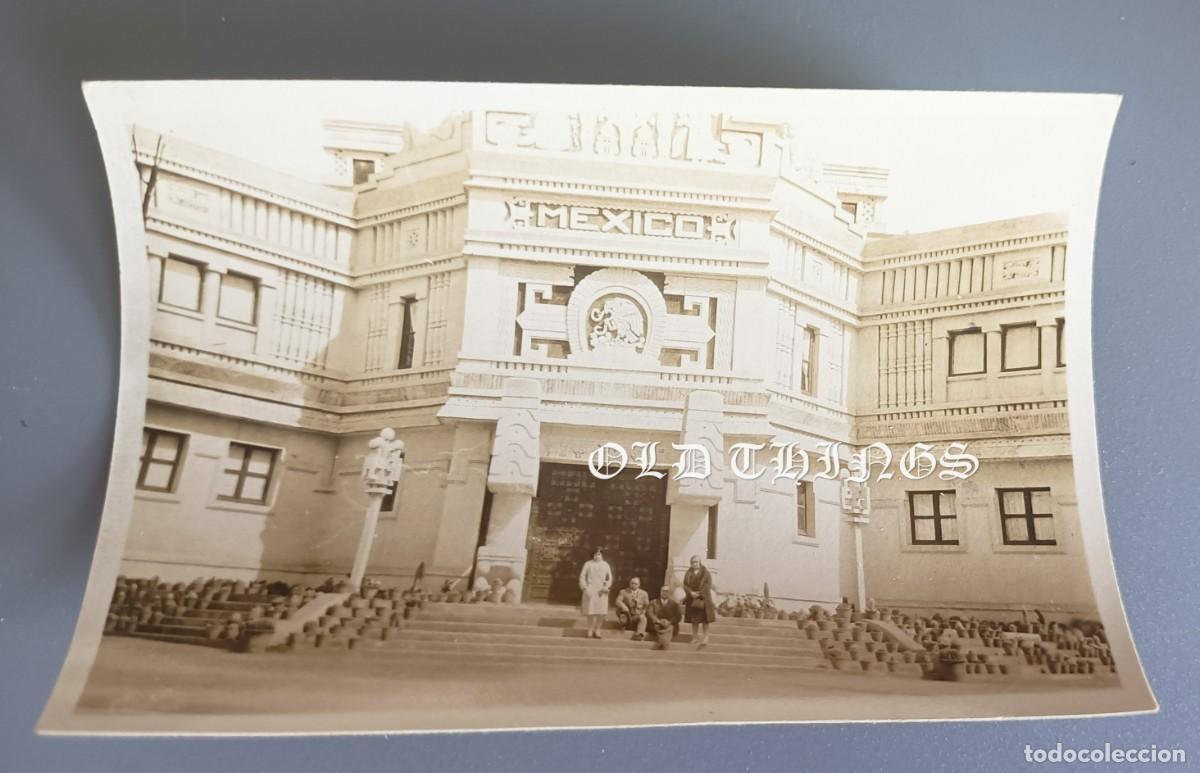 Postales: Fotograf&iacute;a de la fachada principal del Pabell&oacute;n de M&eacute;xico de la Exposici&oacute;n Iberoamericana de 1929, u