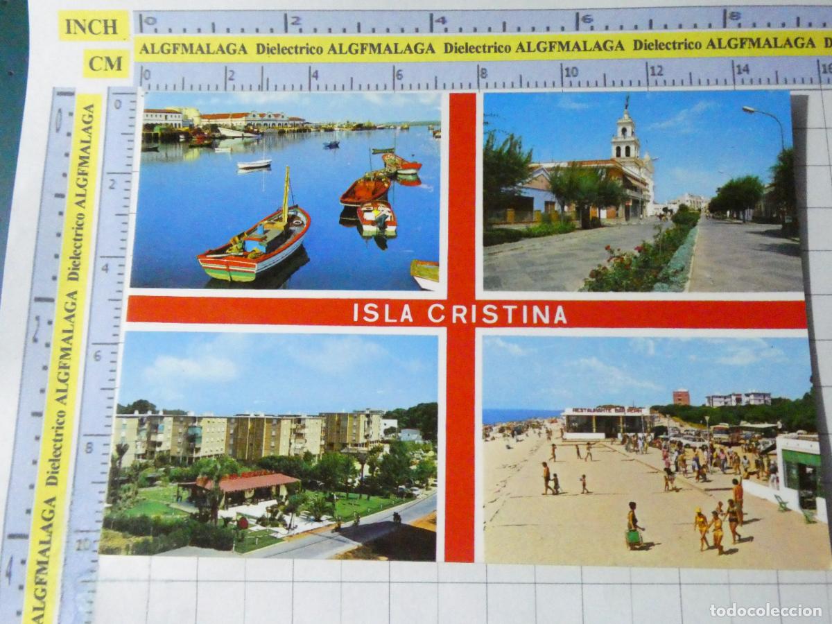 Postales: POSTAL DE HUELVA. A&Ntilde;O 1976. ISLA CRISTINA VISTAS 6 ARRIBAS. 2415